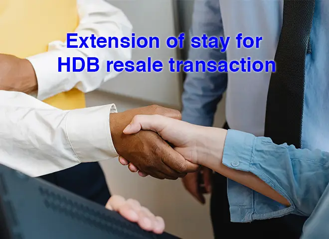 Extension of stay for HDB resale