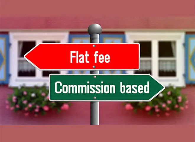 flat fee or commission