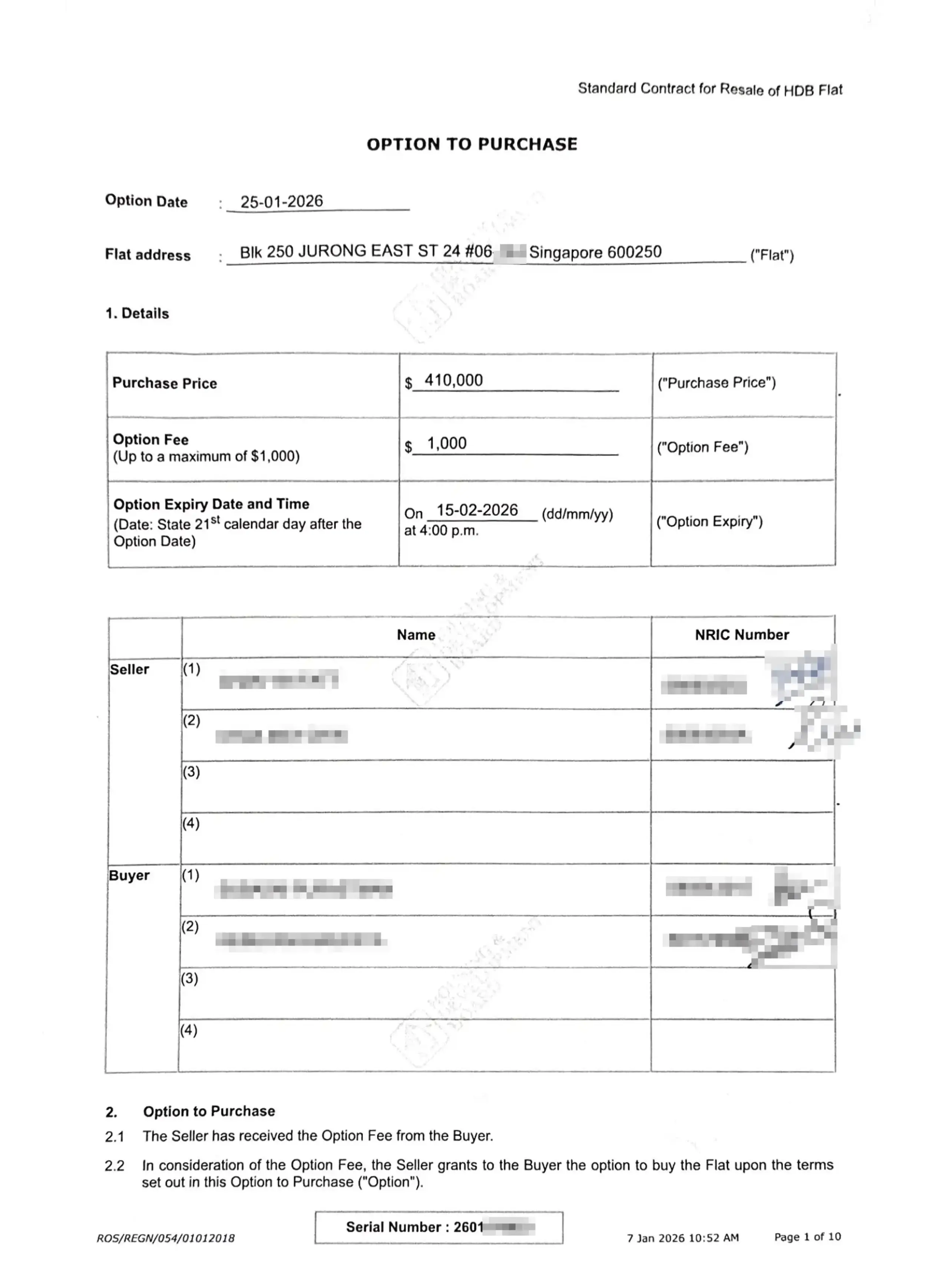 OTP Yishun 398 year 2010